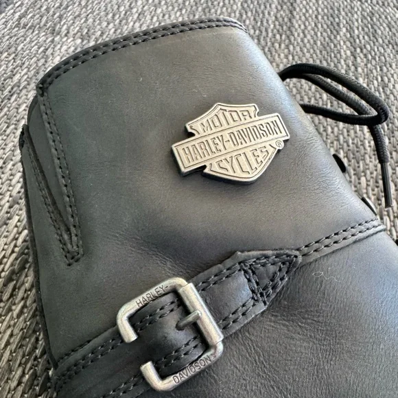 Harley-Davidson Leather Boots Beechwood Motorcycle Size 8 Size Tall Riding Boots - Picture 10 of 16